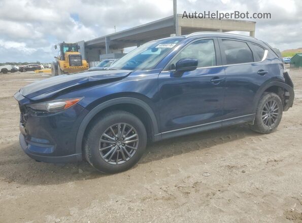 JM3KFACM7K1650945 2019 MAZDA CX-5 Синий Передняя левая четверть