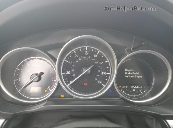 JM3KFACM7M1332052 2021 MAZDA CX-5 Red Vista del cuadro de instrumentos