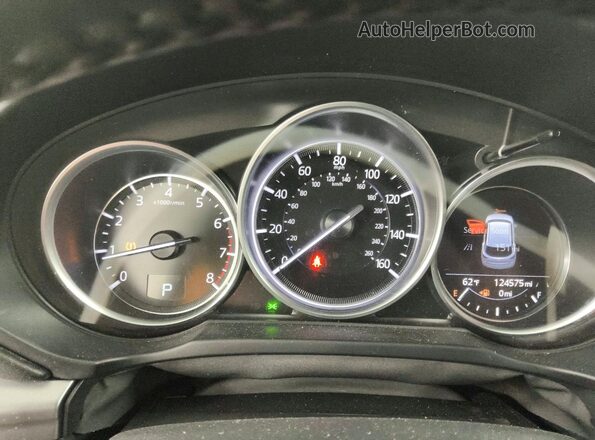 JM3KFACM9L0728827 2020 MAZDA CX-5 Black Вид щитка приладів