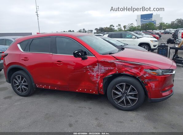 JM3KFADL7H0161840 2017 MAZDA CX-5 Red Vista interior trasera