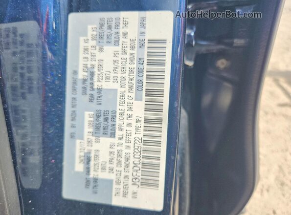 JM3KFADM0J0329722 2018 MAZDA CX-5 Синий Вид наклейки с VIN-кодом