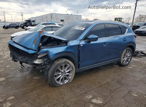 JM3KFADM0K1640207 2019 MAZDA CX-5 Blue წინა მარცხენა ხედი სამი მეოთხედიდან
