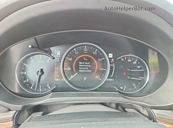 JM3KFADM0M0416086 2021 MAZDA CX-5 White Instrument cluster view