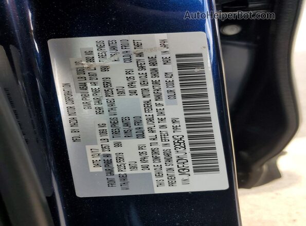 JM3KFADM1J1329643 2018 MAZDA CX-5 Blue VIN sticker view