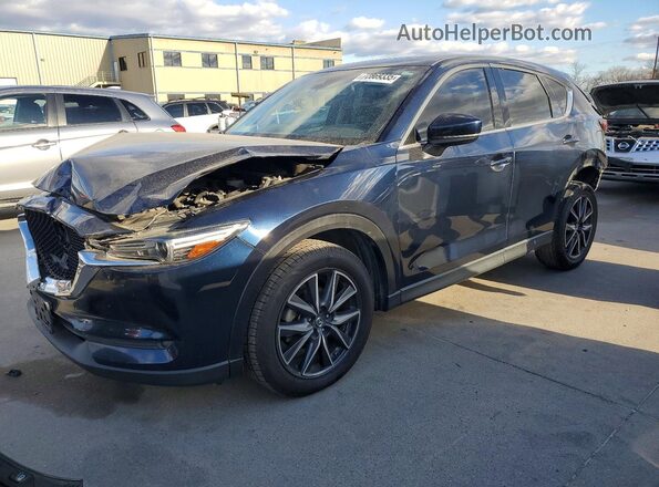 JM3KFADM1J1329643 2018 MAZDA CX-5 Blue Front left
