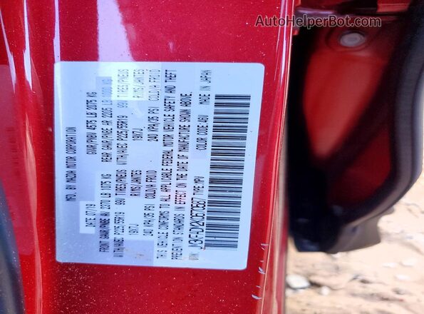 JM3KFADM2K0670587 2019 MAZDA CX-5 Red Вид наклейки з VIN-кодом