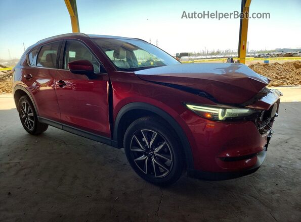 JM3KFADM8J0436128 2018 MAZDA CX-5 Темно-бордовый Передняя правая четверть