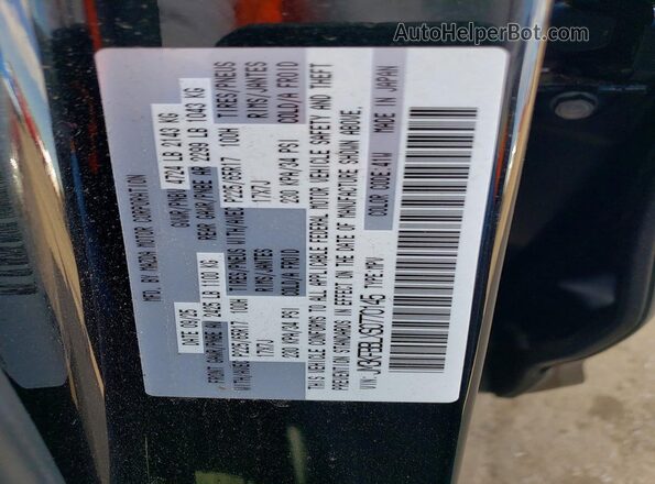 JM3KFBBLXS0770145 2025 MAZDA CX-5 Black Vista de la etiqueta del VIN