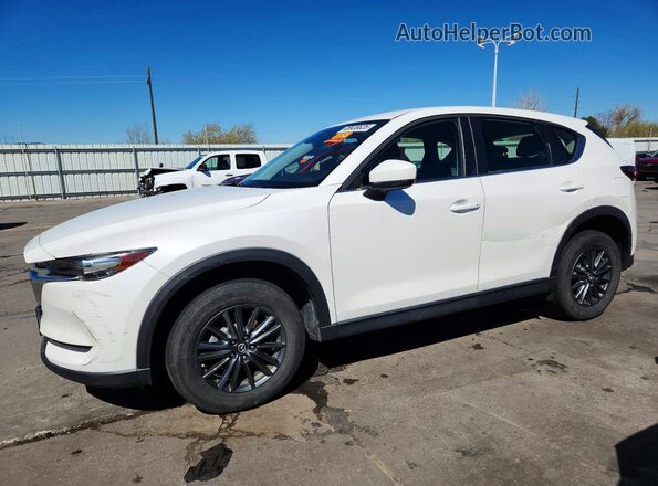 JM3KFBBM2K1587034 2019 MAZDA CX-5 Белый Передняя левая четверть