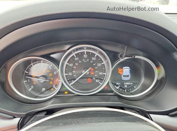 JM3KFBBM2P0253079 2023 MAZDA CX-5 Blue Вид щитка приладів