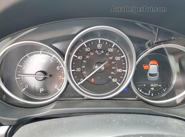 JM3KFBBM4R0360699 2024 MAZDA CX-5 White Вид щитка приладів