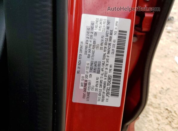 JM3KFBCL7R0409691 2024 MAZDA CX-5 Red Widok naklejki z numerem VIN