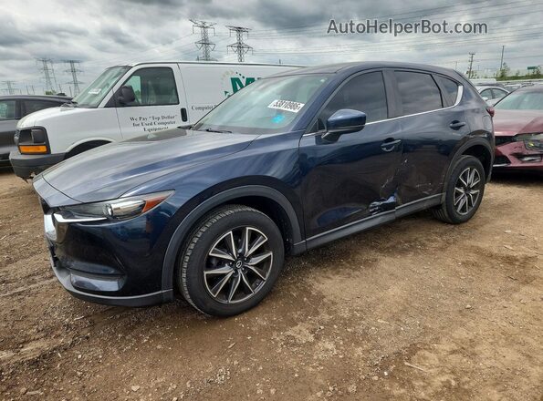 JM3KFBCM1J0373493 2018 MAZDA CX-5 Синий Передняя левая четверть