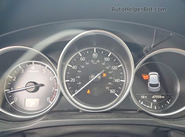 JM3KFBCM2M1492426 2021 MAZDA CX-5 Black Instrument cluster view