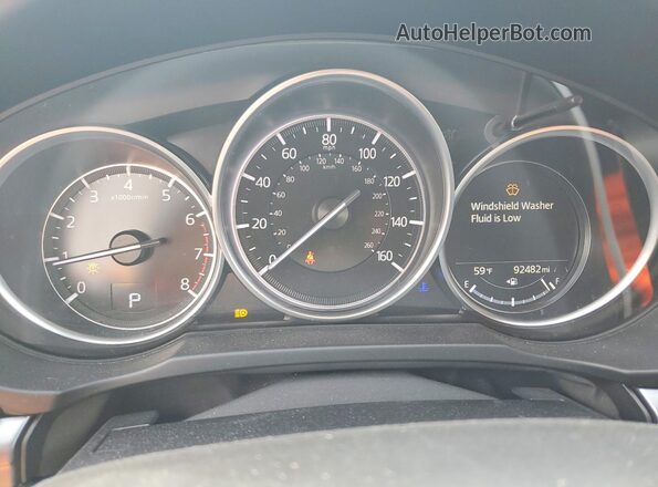 JM3KFBCM4L0868158 2020 MAZDA CX-5 Blue Вид щитка приладів