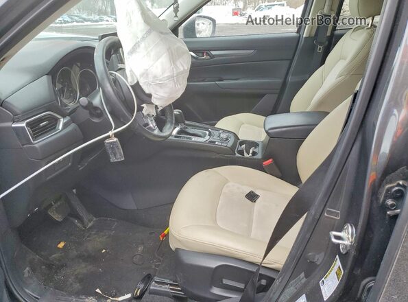 JM3KFBCM4M0473107 2021 MAZDA CX-5 Gray Widok wnętrza z przodu