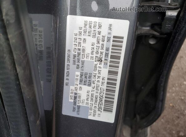 JM3KFBCM4M0473107 2021 MAZDA CX-5 Gray Widok naklejki z numerem VIN