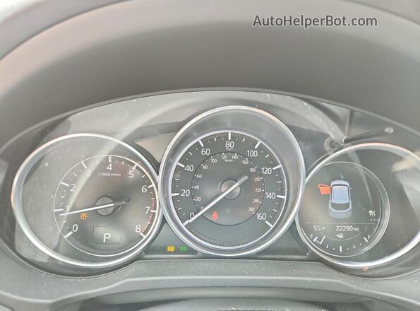 JM3KFBCM4M1407344 2021 MAZDA CX-5 Blue Սարքավորումների վահանակի տեսք