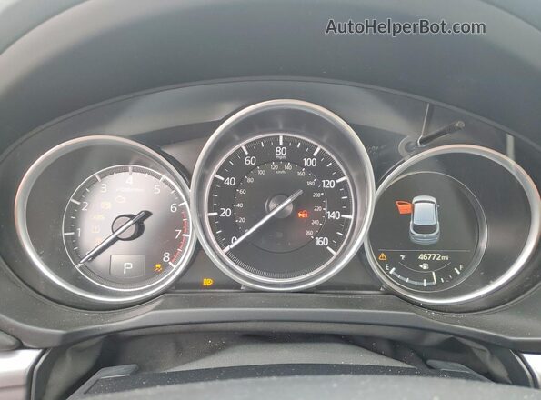 JM3KFBCM4N1585692 2022 MAZDA CX-5 White Vista del cuadro de instrumentos