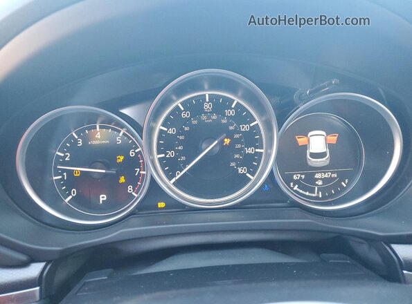JM3KFBCM4P0201810 2023 MAZDA CX-5 Gray Սարքավորումների վահանակի տեսք