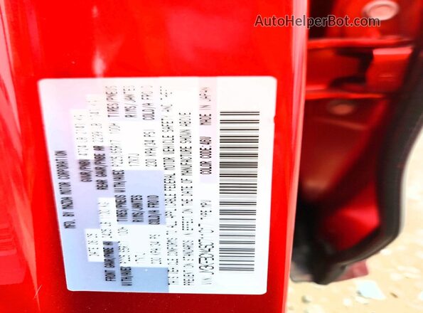 JM3KFBCM4S0711017 2025 MAZDA CX-5 Red Widok naklejki z numerem VIN