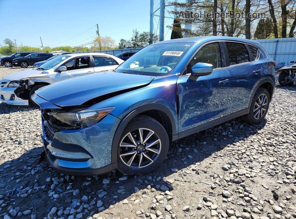 JM3KFBCM7J0409588 2018 MAZDA CX-5 Blue Przód lewy