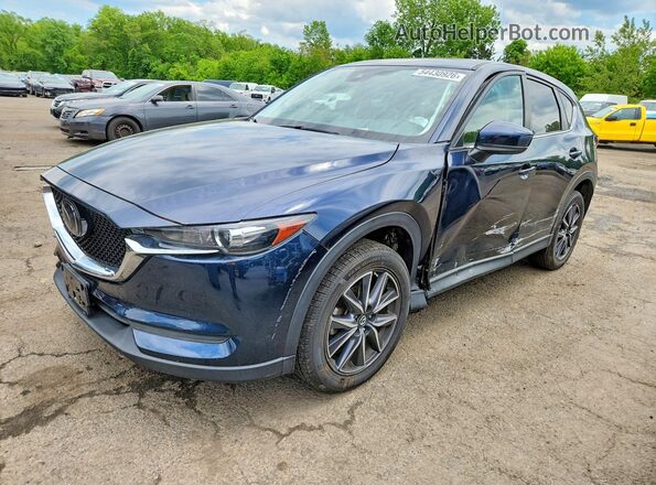 JM3KFBCM7J0440811 2018 MAZDA CX-5 Blue Передня ліва чверть