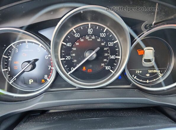 JM3KFBCM7L1817330 2020 MAZDA CX-5 Blue Вид щитка приладів