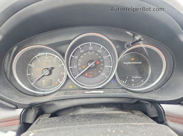 JM3KFBCM8J0374317 2018 MAZDA CX-5 White Instrument cluster view