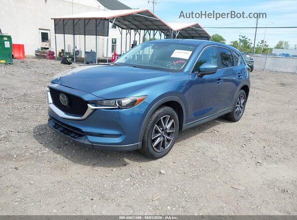 JM3KFBCM9J0420477 2018 MAZDA CX-5 Синий Передняя левая четверть