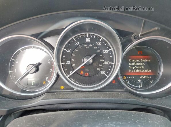 JM3KFBCMXL0765939 2020 MAZDA CX-5 Black Вид щитка приладів