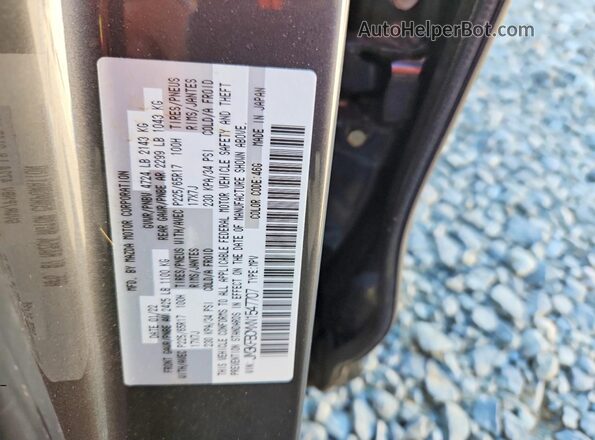 JM3KFBCMXN1547707 2022 MAZDA CX-5 Gray Widok naklejki z numerem VIN