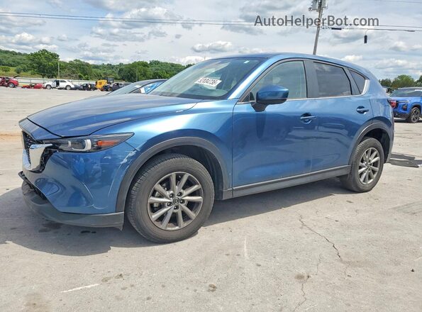 JM3KFBCMXN1571585 2022 MAZDA CX-5 Синий Передняя левая четверть
