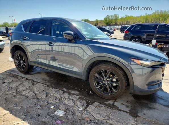 JM3KFBCY1M0373937 2021 MAZDA CX-5 Синий Передняя правая четверть