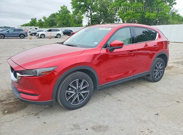 JM3KFBDL1H0174752 2017 MAZDA CX-5 Red წინა მარცხენა ხედი სამი მეოთხედიდან