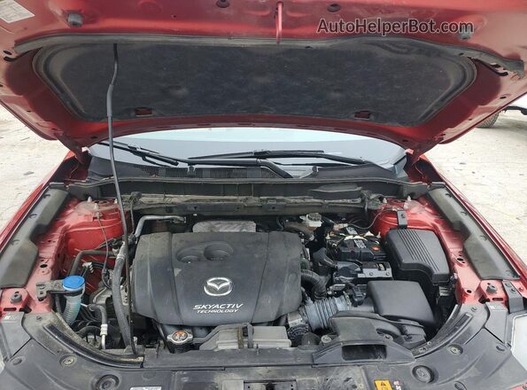 JM3KFBDL1H0174752 2017 MAZDA CX-5 Red ძრავის განყოფილების ხედი