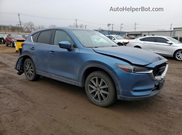 JM3KFBDL7H0198134 2017 MAZDA CX-5 Синий Передняя правая четверть