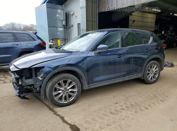 JM3KFBDM7M1496700 2021 MAZDA CX-5 Синий Передняя левая четверть