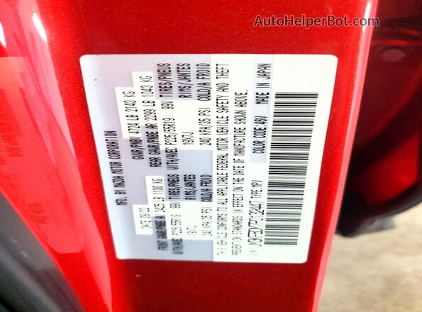 JM3KFBDM7P0132447 2023 MAZDA CX-5 Красный Вид наклейки с VIN-кодом