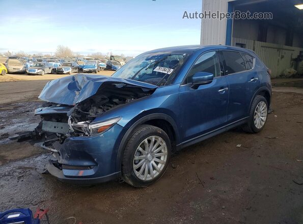 JM3KFBDM9L0728413 2020 MAZDA CX-5 Синий Передняя левая четверть