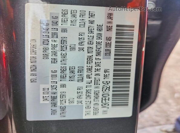 JM3KFBEM0N1592149 2022 MAZDA CX-5 Gray VIN կոդի պիտակի տեսք