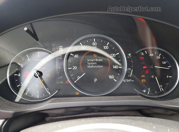 JM3KFBEM2N1524967 2022 MAZDA CX-5 Gray ხელსაწყოთა პანელის ხედი