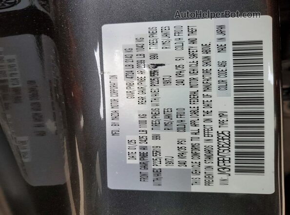 JM3KFBEM7S0623625 2025 MAZDA CX-5 Gray VIN კოდის სტიკერის ხედი