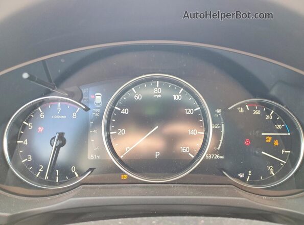 JM3KFBEMXN0577065 2022 MAZDA CX-5 Серебряный Вид щитка приборов