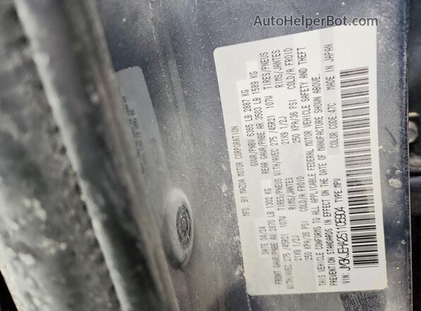 JM3KJEHA2S1105904 2025 MAZDA CX-70 Синий Вид наклейки с VIN-кодом