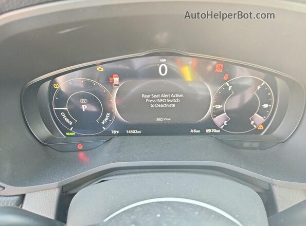 JM3KKBHA0R1156095 2024 MAZDA CX-90 White Widok zestawu wskaźników