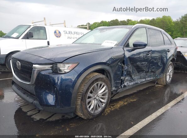 JM3KKCHD3R1119591 2024 MAZDA CX-90 Dark Blue Передняя левая четверть