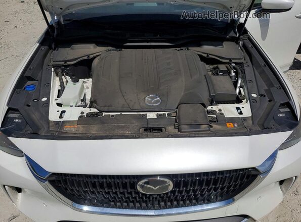 JM3KKDHC8R1100922 2024 MAZDA CX-90 White Widok komory silnika