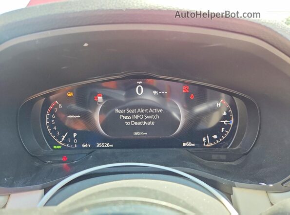 JM3KKDHCXR1116071 2024 MAZDA CX-90 Red Widok zestawu wskaźników