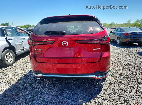 JM3KKDHCXR1116071 2024 MAZDA CX-90 Red Widok z tyłu